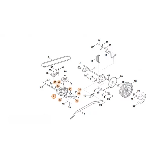Stihl  Przekładnia hydrauliczna 6374 640 0100